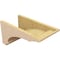 Ekena Millwork 9"W x 18"D x 9"H Wide Hughes Rough Cedar Woodgrain TimberThane Corbel, Primed Tan CORUR09X18X09HUGRCPR - alternate 4